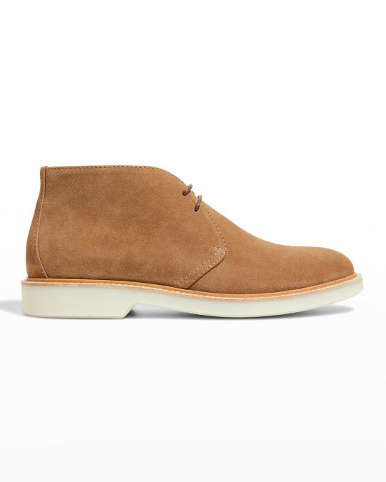 Brunello Cucinelli Men’s Soft Suede Desert Boot Brunello Cucinelli - Brown Suede Desert Boot | Mitchell Stores main image 2