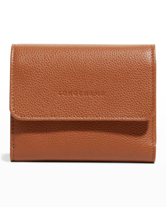 Longchamp Le Foulonne Compact Leather Wallet Neiman Marcus