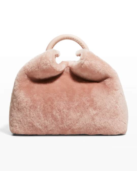 Elleme Baozi Shearling Top Handle Bag Neiman Marcus