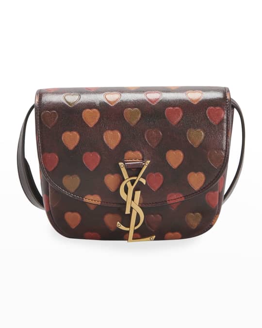 Saint Laurent Kaia Small Heart Print Satchel Bag Neiman Marcus