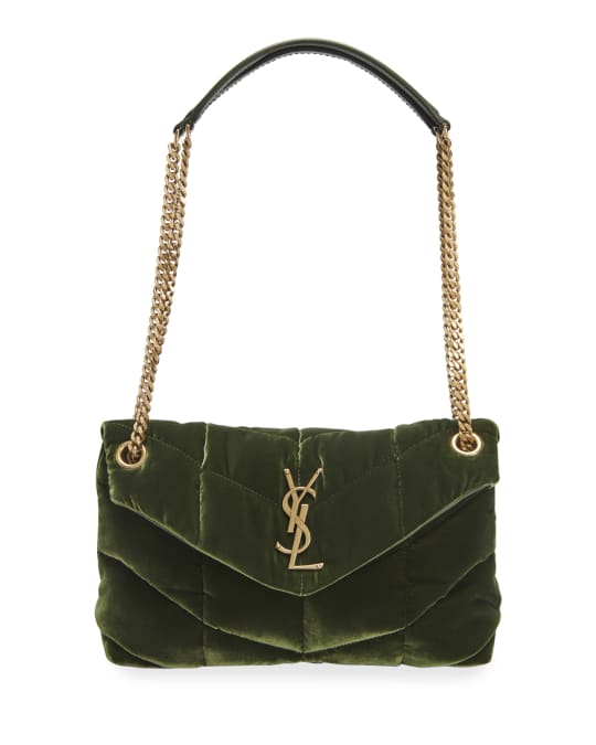 Ysl green velvet bag top