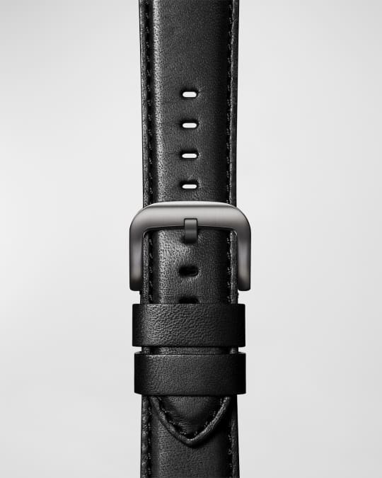 Men's 24mm Aniline Latigo Leather Strap for Apple Watch