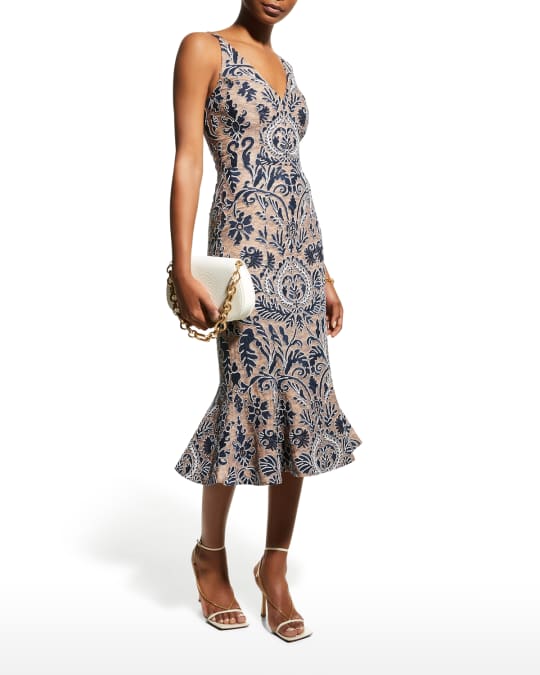 Dress the population hot sale isabelle mermaid midi dress