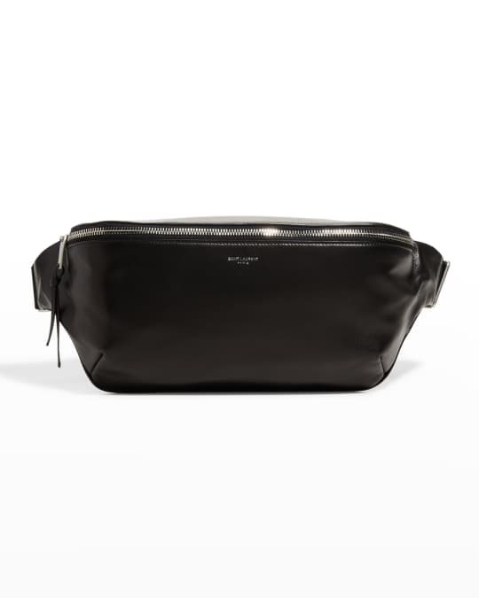 Saint Laurent Men's City Leather Belt Bag/Fanny Pack | Neiman Marcus