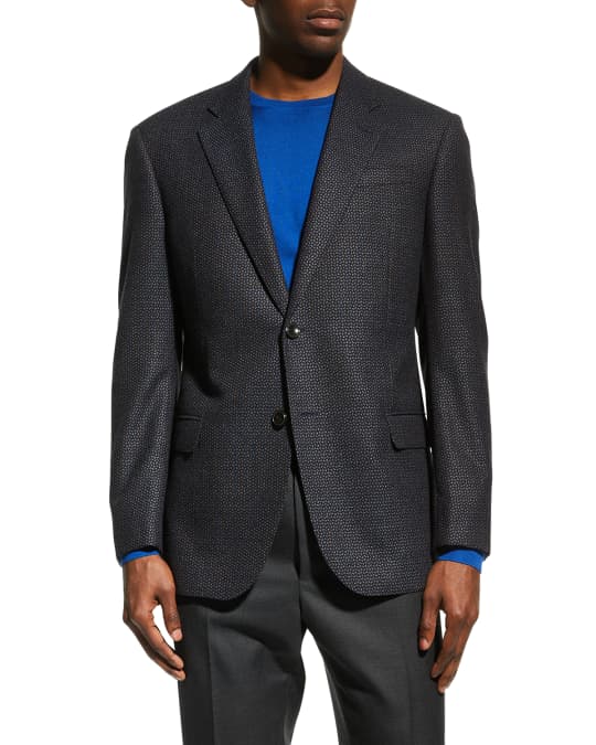 Emporio Armani Men's G-Line Patterned Sport Jacket | Neiman Marcus