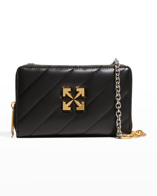 Off-White Jackhammer Quilted Wallet on Chain | Neiman Marcus