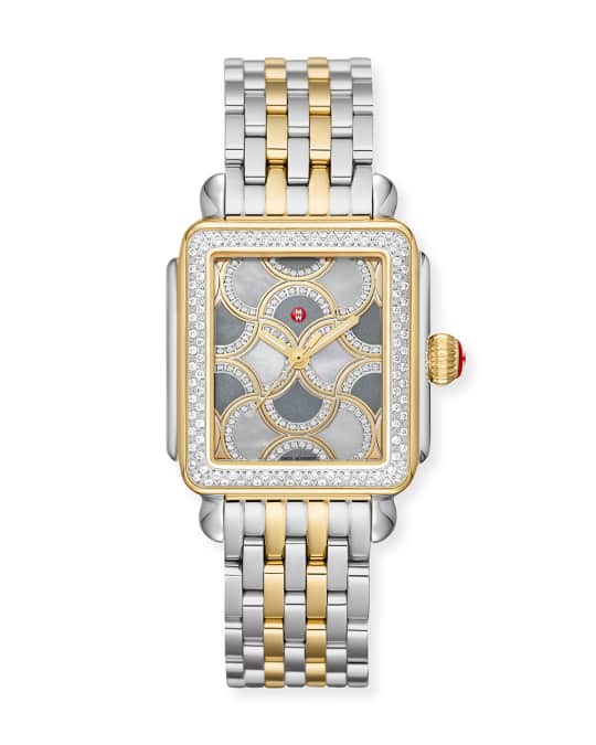 Deco Bella Two Tone Diamond Mosaic Watch