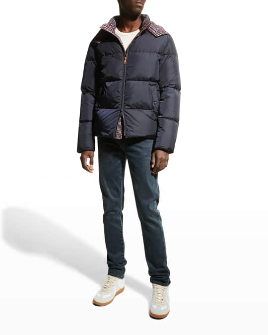 Men s Down Bomber Jacket w Printed Lining