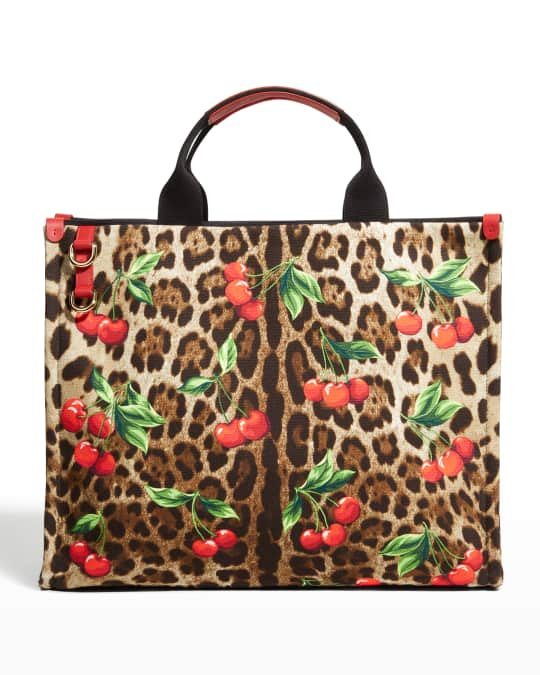 Dolce & Gabbana leopard print totebag, Women's Fashion, Bags