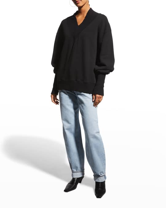 Agolde v neck sweatshirt shop