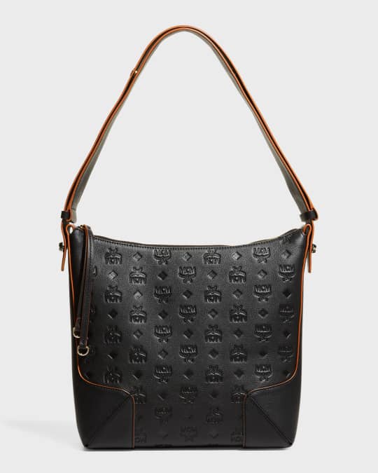 Mcm klara monogram medium leather hobo store