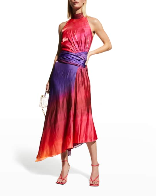 Yara Asymmetrical Gradient Dress