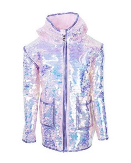 Sequin rain coat shop