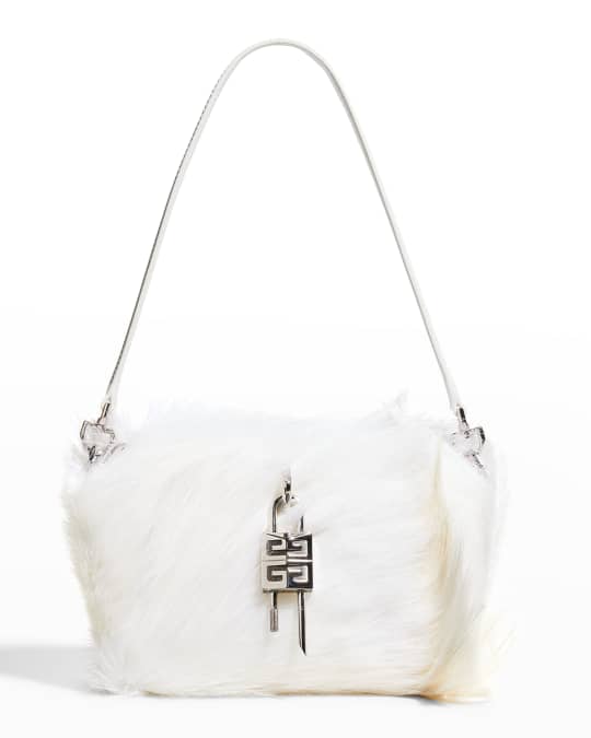 Givenchy Antigona Extra Small Padlock Faux Fur Satchel Bag | Neiman Marcus