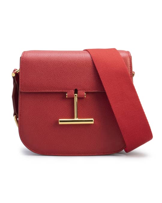 TOM FORD Tara Mini Crossbosy in Grained Leather with Webbed Strap ...