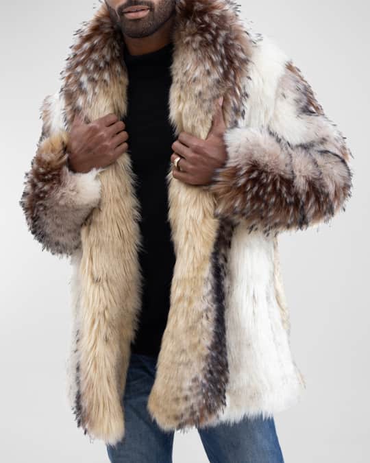 mens fur shawl