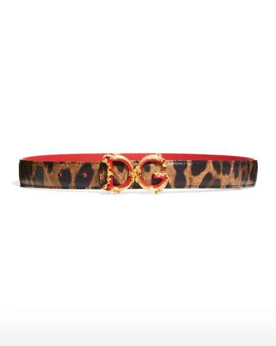 Belts Dolce & Gabbana - Leopard-print Kim belt - BE1447AM568HA93M
