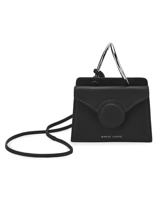 Phoebe Micro Twisted Top Handle Crossbody Bag Black