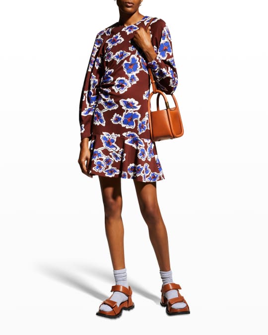 Noemie Lantern Sleeve Mini Dress