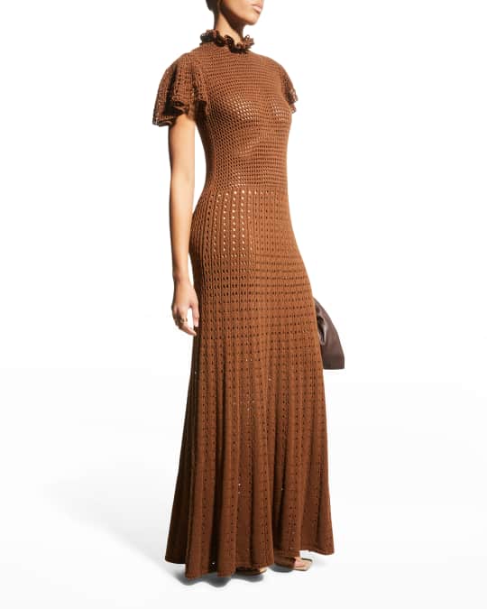 cult gaia serita cut-out knit maxi dress CULT GAIA Size XS Off White Cotton Polyester Cutout Serita Dress – Sui  Generis Designer Consignment main image 0