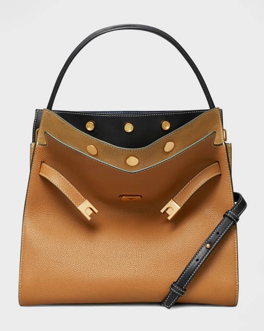 Tory Burch Lee Radziwill Pebbled Leather Double Bag Neiman Marcus