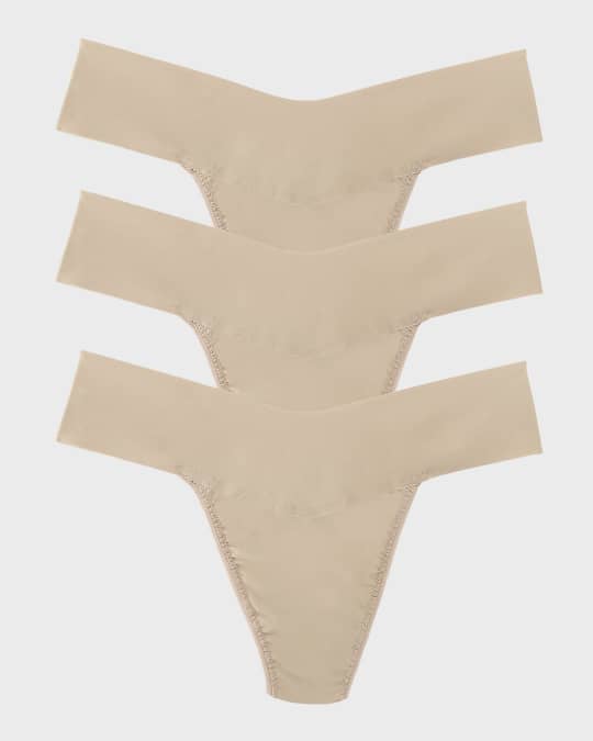 Breathe Natural-Rise Thongs 3-Pack