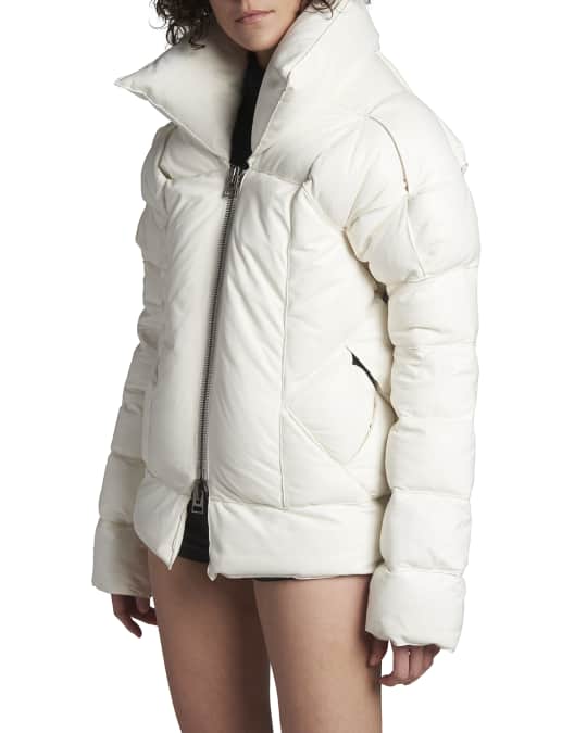 TOM FORD Woven Leather Puffer Jacket | Neiman Marcus