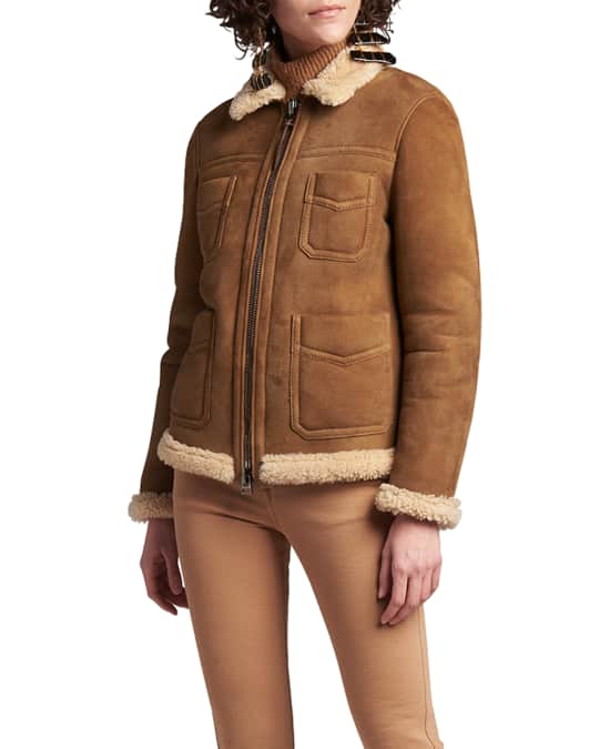 Neiman marcus shearling coats clearance