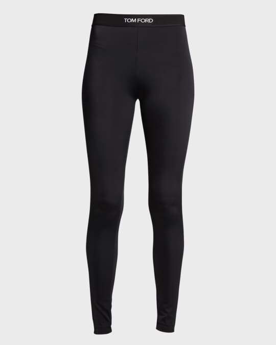 TOM FORD Logo-Band Skinny Leggings | Neiman Marcus