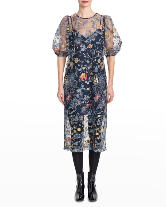 corey lynn calter denim dress Corey Lynn Calter Denim Off-Shoulder Dress