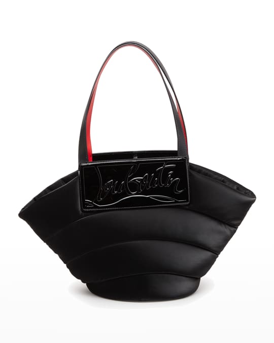 【Christian Louboutin】Loubishore ウーブン ロゴ トートバッグ Loubishore Large tote bag in beige - Christian Louboutin