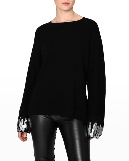 Nicole Miller Mongolian Thermal Cashmere Sweater Neiman Marcus