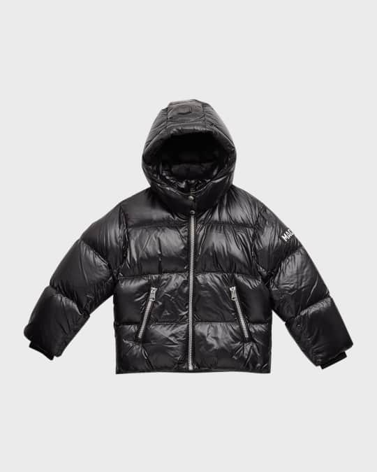 Shop Mackage Little Kid's & Kid's Jesse Monogram Hooded Down Jacket