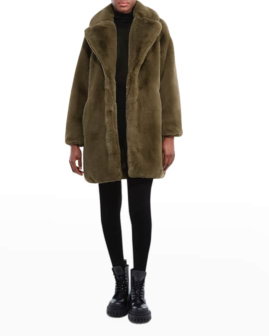 joules stella faux fur coat