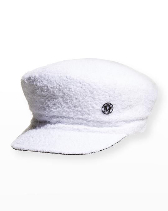 Maison Michel Abby Solid Reversible Newsboy Cap | Neiman Marcus