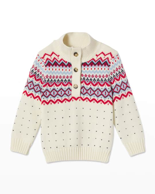 Classic Prep Childrenswear Boy's Scott Fair Isle Sweater, Size 9M-14Y ...