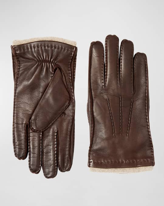 Bruno Magli Men's HandStitched Leather Gloves Neiman Marcus