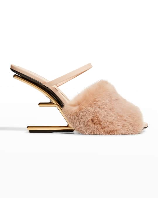 Mink Architectural Heel Slide Sandals