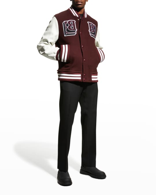 Burberry Men's Extended-Pocket Varsity Jacket | Neiman Marcus