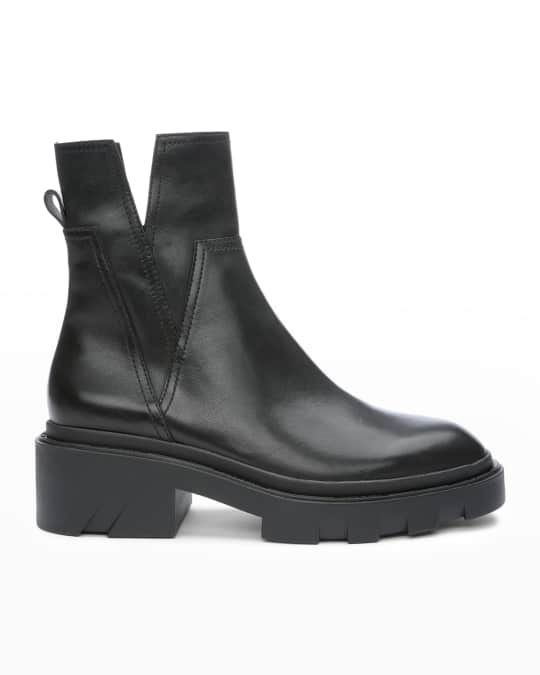 Ash Melrose Leather Lug Sole Booties