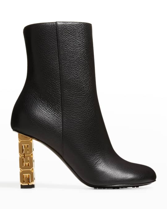 ショートブーツ・ブーティ GIVENCHY FW23 G CUBE ANKLE BOOT (BE6045 E1W5001) Givenchy G Cube-Heel Ankle Boots | Neiman Marcus