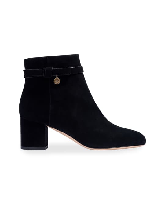 Kate spade black suede booties hot sale