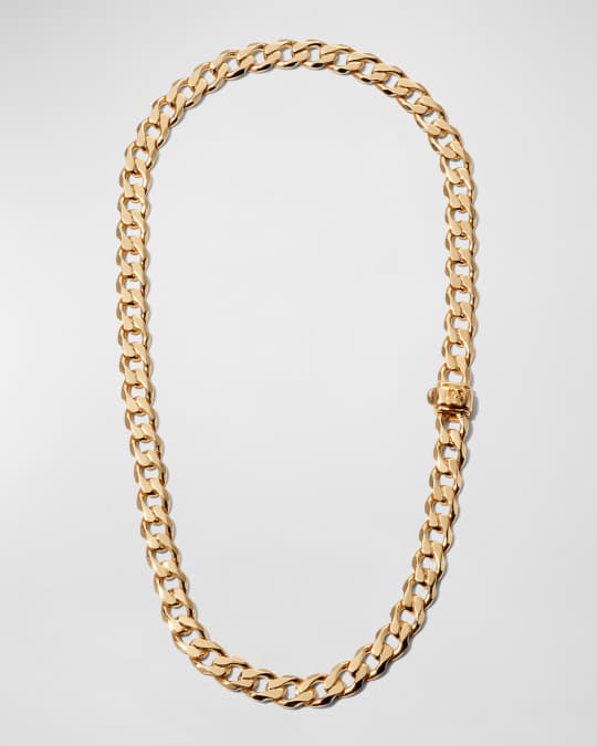 Yellow Gold Plated Gold Cuban Link Chain 24k 24k Gold Plated Chain