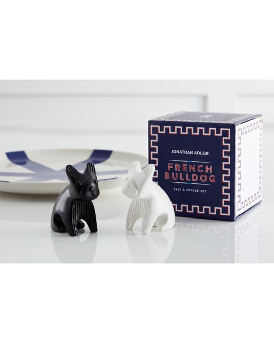 French Bulldog Salt & Pepper Shakers in Black & White