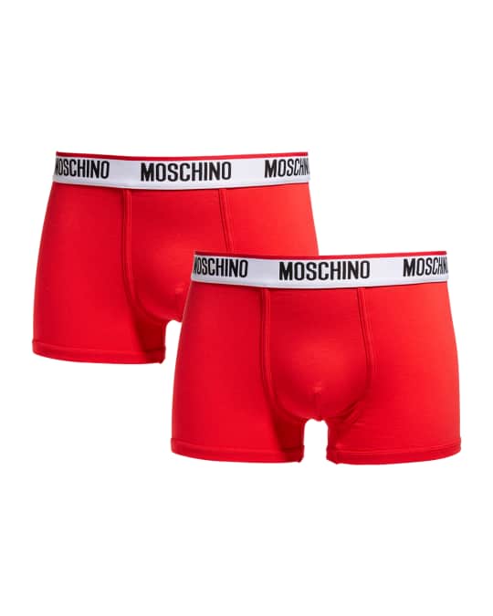 Moschino Men's 2-Pack Logo Boxer Briefs