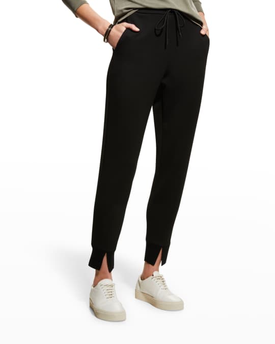 Slouchy Double-Knit Jogger Pants