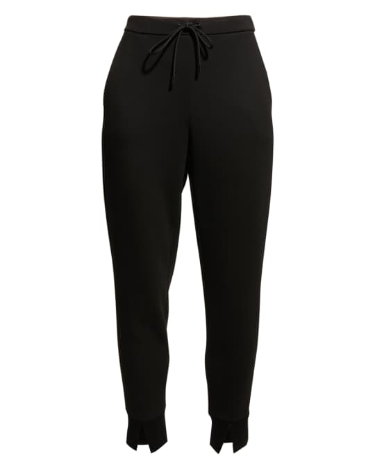 セオリーDouble Knit LT N Knit Trouser SKT J Theory Slouchy Double-Knit Jogger Pants | Neiman Marcus