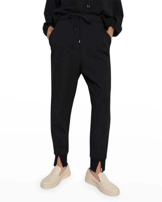Theory Slouchy Double-Knit Jogger Pants | Neiman Marcus