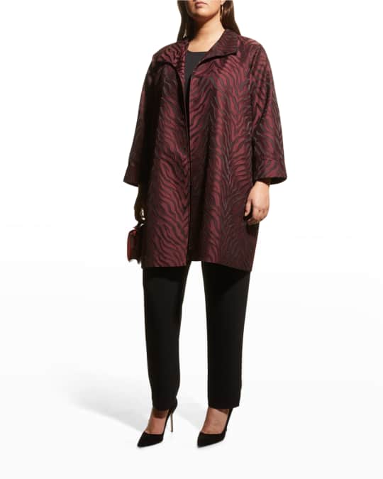 Caroline Rose Plus Size Autumn Attraction Jacquard Jacket Neiman
