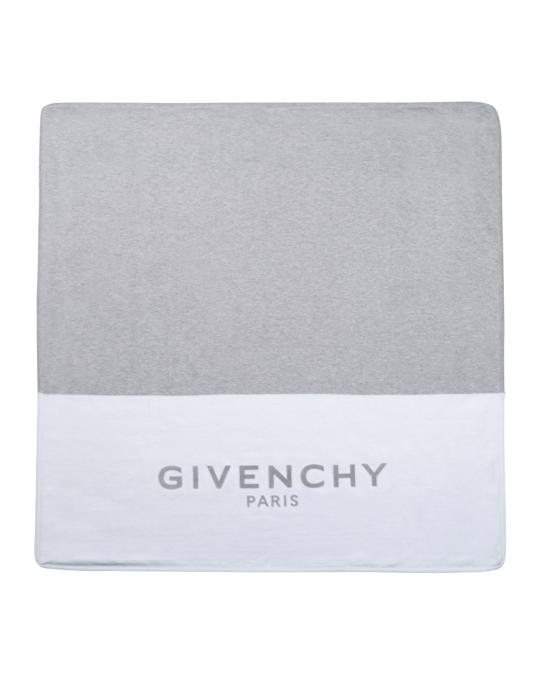Givenchy Logo-Embroidered Knit Blanket | Neiman Marcus